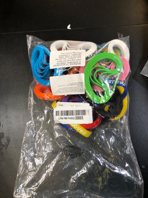 Photo 1 of Skylety Jesus Loves You Silicone Bracelets Colorful Christian Jesus Wristbands Christian Rubber Bracelet for Kids Teens Adult Men Women Motivational Wristbands Church School Party Favors(84 Pieces)