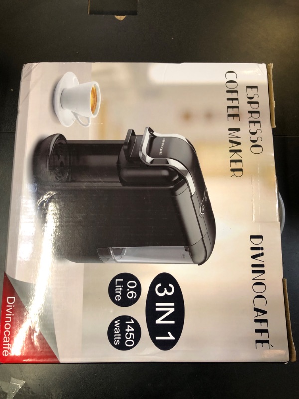 Photo 1 of Espresso Machine for Nespresso Capsule, Lavazza Blue & Expert Capsule, Coffee Powder, 19 Bar Pump Pressure Makes Authentic Espresso Coffee, Mini Espresso Coffee Maker with Removable Water Tank.