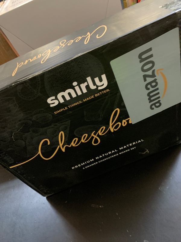 Photo 1 of SMIRLY Charcuterie Boards Set - Large Bamboo Cheese Board Set - House Warming Gifts New Home, Wedding Gift for Couple, Bridal Shower Gift, Birthday Gifts for Women