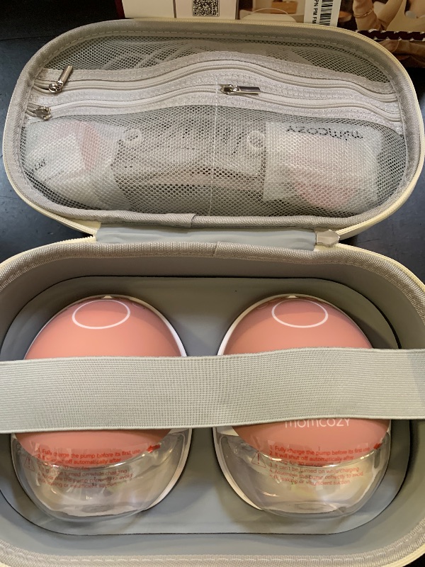 Photo 1 of Momcozy Wearable Breast Pump, Hands Free Upgraded Mobile Flow | M9, App Discreet Control with Personalized Multi-Modes & 15 Levels, Wearable Breast Pump 24mm, 2 Pack Cozy Red