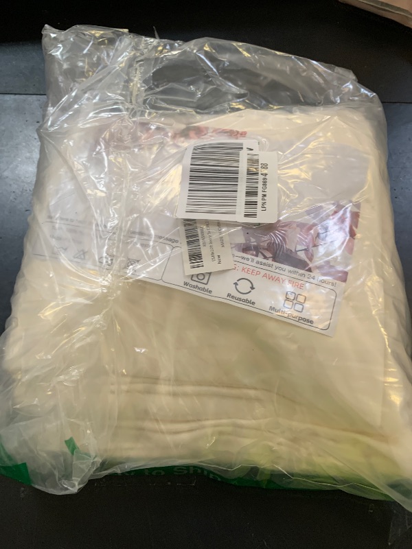 Photo 1 of 10x10ft Wrinkle Free Ivory Backdrop Curtain for Parties Soft Fabric Drapes Wedding Ivory Curtain Backdrop for Birthday Party Decorations Background for Photography 5x10ft,2 Panels