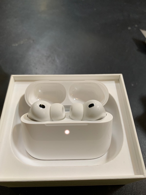 Photo 1 of Apple AirPods Pro 3 Wireless Earbuds, Active Noise Cancellation, Live Translation, Heart Rate Sensing,Hearing Aid Feature,Bluetooth Headphones,Spatial Audio, High-Fidelity Sound, USB-C Charging, White
