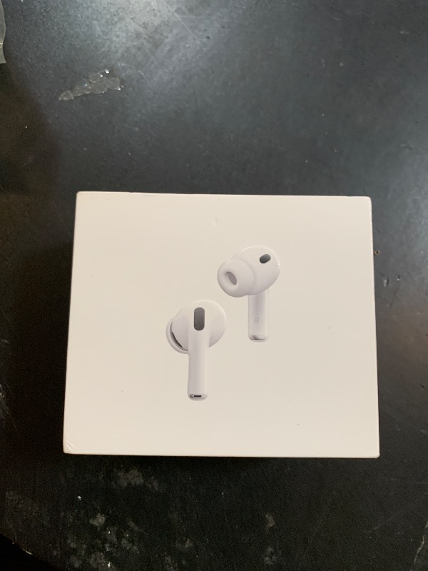 Photo 1 of Apple AirPods Pro 3 Wireless Earbuds, Active Noise Cancellation, Live Translation, Heart Rate Sensing,Hearing Aid Feature,Bluetooth Headphones,Spatial Audio, High-Fidelity Sound, USB-C Charging, White