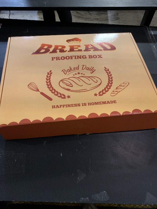 Photo 1 of Folding Bread Proofing Box with 68-115? Temp Control, 2-48H Timer & 3-Sided Heating, Dough Proofing Box with Metal Rack for Sourdough Bread Baking Supplies, Pizza, Yogurt, Kombucha (Beige)