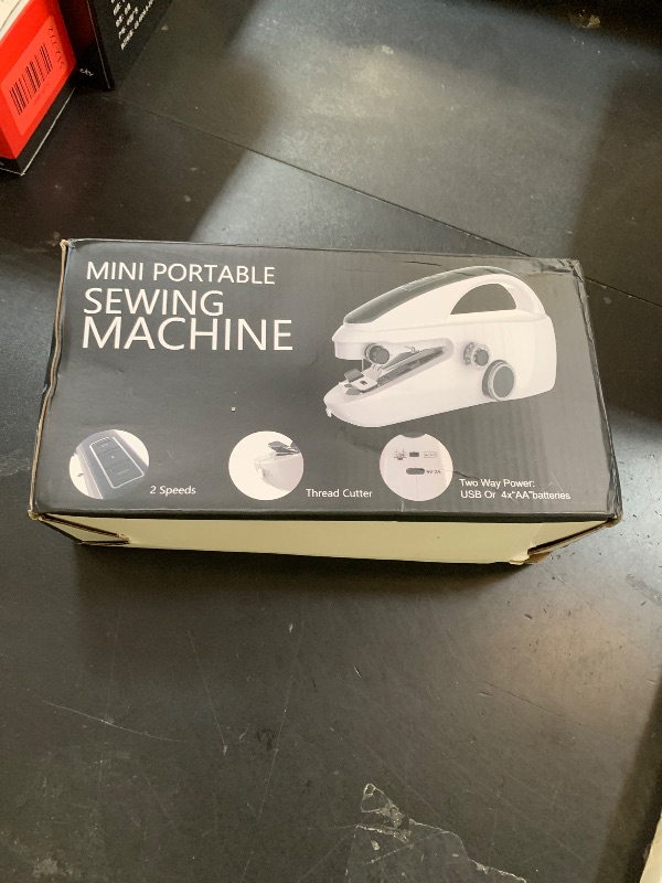 Photo 1 of Handheld Sewing Machine,Portable,Mini Sewing Machine,Easy to Use,Fast Sewing Speed,Suitable for Sewing Clothes,Fabric,DIY Home Machine for Beginners.(Black)