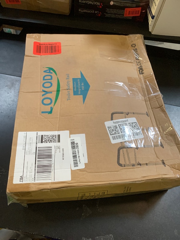 Photo 1 of **USED* Loyoda Toilet Safety Rails,Height-Adjustable Toilet Frame Width-Adjustable Toilet Handles Foldable Toilet Rail Provides Support for Seniors ? Pregnant ?Disabled ?Gray?