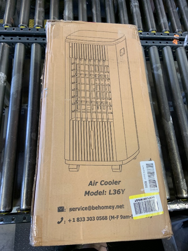 Photo 1 of MYICY 25" Windowless Air Conditioner with Double Tanks for 16H Cooling, 25ft Remote & Timer,3-IN-1 Evaporative Air Cooler for Room, 90° Oscillation, 30dB, 3-Speed Swamp Cooler Air Conditioner Portable