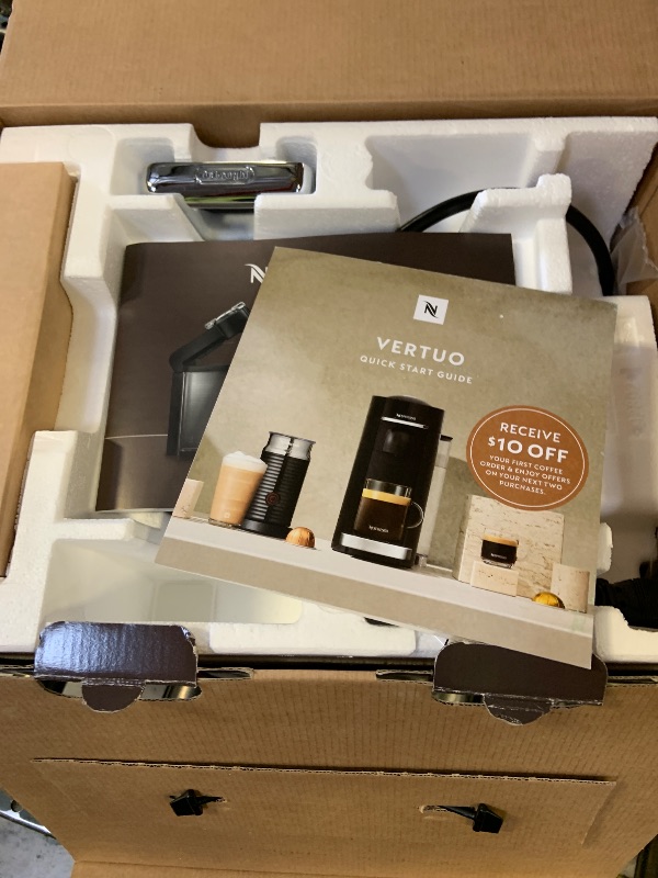 Photo 1 of Nespresso Vertuo Coffee and Espresso Machine by De'Longhi, 1597 milliliters, Silver