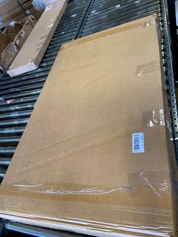 Photo 1 of Merax Twin Size Race Car Bed with LED and Upholstered Backrest Headboard, PU Car-Shaped Platform Bedframe with Wheels and Guardrails, Wood Slat Support, No Box Spring Needed