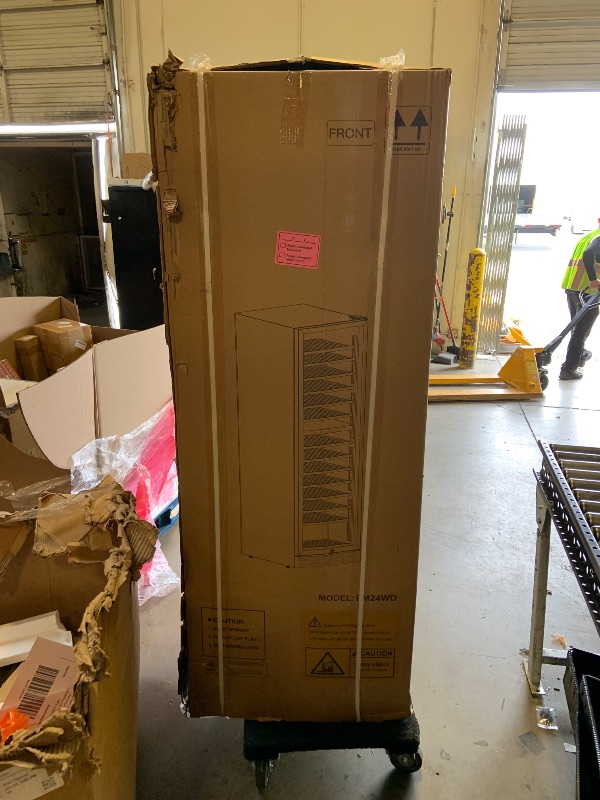 Photo 1 of FoMup Wine Cooler Refrigerator 24 Inch, 180 Bottles Large Wine Fridge Dual Zones, Tall Freestanding/Built-in Wine Cellar Professional with Reversible Door Sliding Rail Shelves