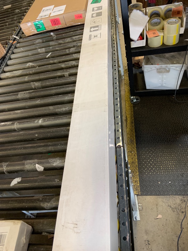 Photo 1 of DIYHD 96" Ceiling Mount Box Rail Bypass Sliding Door Hardware Kit for 2 Closet Doors, Aluminum Silver Wardrobe Pocket System, Kit with Finger Pulls, MAX Load 126lbs