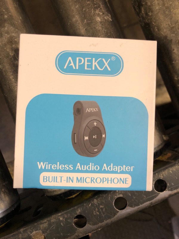 Photo 1 of APEKX Clip Bluetooth Audio Adapter for Headphones, Headset, Speaker, Wireless Receiver with MIC for Hands-Released Call and Music