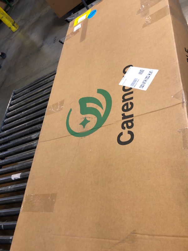 Photo 1 of Carenovo 27.6" Width Comfortable Fixed Height Medical Exam Table Backrest Adjustable with Paper Holder and Breath Hole for Clinic Lab Treatment (Gray)