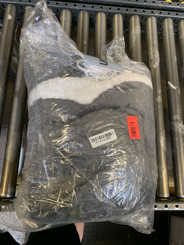 Photo 1 of Heated Blanket Electric Blanket Full Size 72''x84'' with 9 Heating Levels, 1-10 Hour Auto Shut Off, Machine Washable, Flannel & Sherpa Soft Warming Blanket for Couch, Bed, Office - Dark Grey