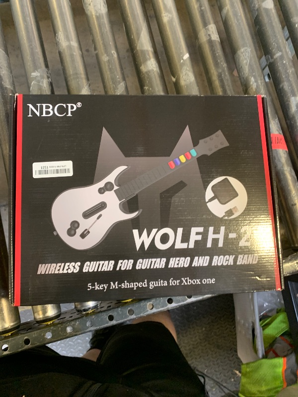 Photo 1 of NBCP Wireless Guitar Controller for Xbox Series X/S, Xbox One & PC – Compatible with Rock Band 4 and Fortnite Festival, 2.4G Connection, Guitar Strap Included – Black