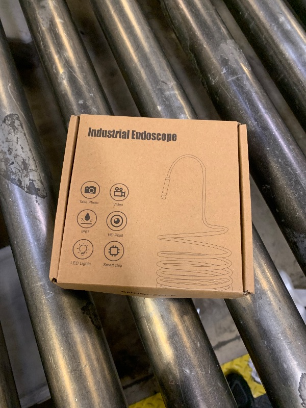 Photo 1 of [Dual-Lens] Endoscope Camera with Light, 1920P HD Borescope with 8+1 Adjustable LED Lights, IP67 Waterproof 16.5FT Semi-Rigid Snake Cord Inspection Camera for iPhone, iPad and Android Phone (Type C)