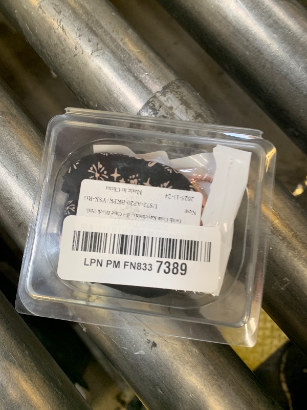 Photo 1 of (with Cute Keychain) Girovo Compatible with Apple Airpods 4 Case 2024 Women, Soft Silicone Two-Tone Funny Cartoon Engraved Portable 360° Full Protection Anti-Scratch Air pod 4 Case Black/Pink