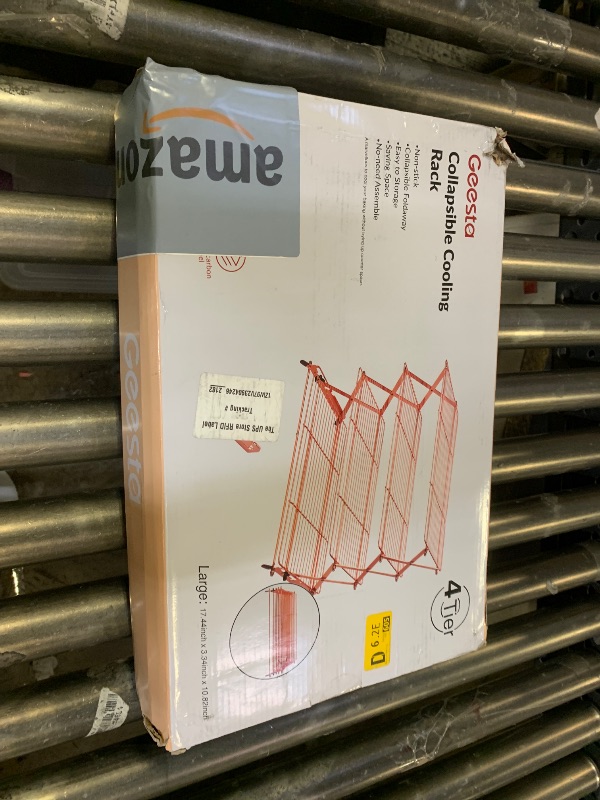 Photo 1 of Geesta 2/3/4-Tier Collapsible Cooling Rack with Adjustable 3 Setting Design Stackable Cooling Roasting Cooking for Cookies Baking - Copper Cooking Utensils