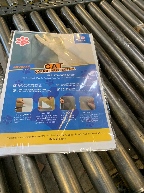 Photo 1 of 10 PCS Double Sided Cat Scratch Deterrent Tape for Leather, Cat Furniture Protector, Furniture Protectors from Cats, Cat Scratching Deterrent, Strong Adhesion, No Residue (Double Side)