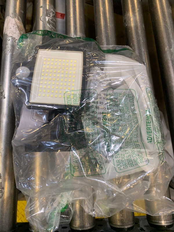 Photo 1 of Tuffenough Solar Outdoor Lights 2500LM 210 LED Security Lights with Remote Control,3 Heads Motion Sensor Lights, IP65 Waterproof,270° Wide Angle Flood Wall Lights with 3 Modes(2 Packs)