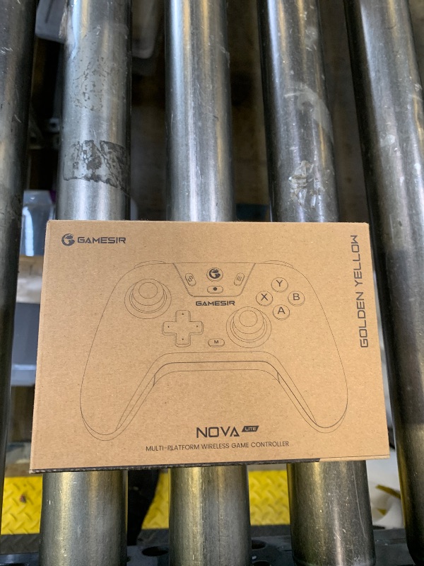 Photo 1 of GameSir Nova Lite Wireless Controller – 2.4G & Bluetooth Gamepad for Windows PC, iPhone, Android, Switch & Steam Deck – Hall Effect Triggers, Turbo Function, Rumble Vibration (Golden Yellow)