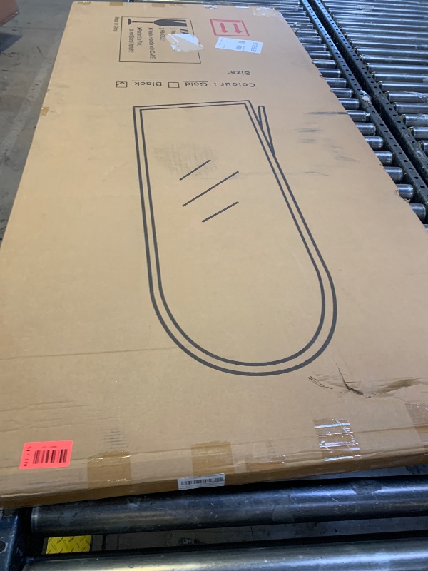 Photo 1 of PIUDOC 71"x32"Floor Mirror Full Length,Arched Full Length Mirror with Stand,Full Body Mirror,Hanging or Large Leaning for Bedroom Living Room Black