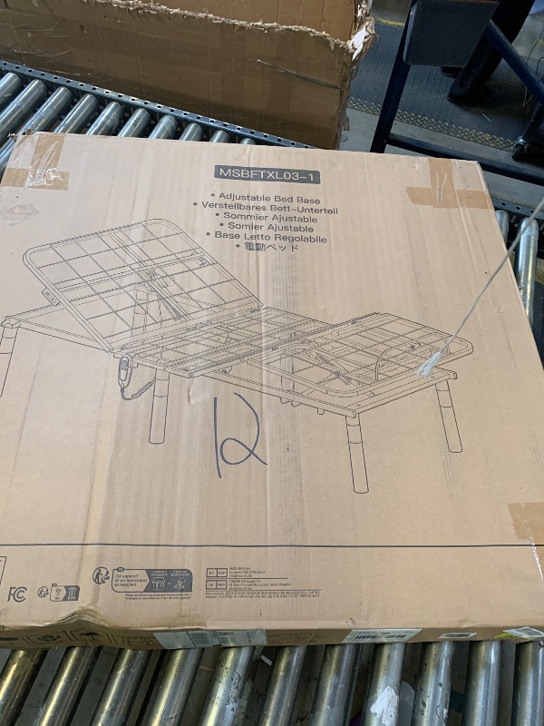 Photo 1 of Marsail Twin XL Adjustable Bed Base Frame, 3 Options Heights 8" 10" 13" Head and Foot Incline, 4 USB Ports and 5 Min Assembly for Lounging, Reading, Reduce Snoring and Acid Reflux