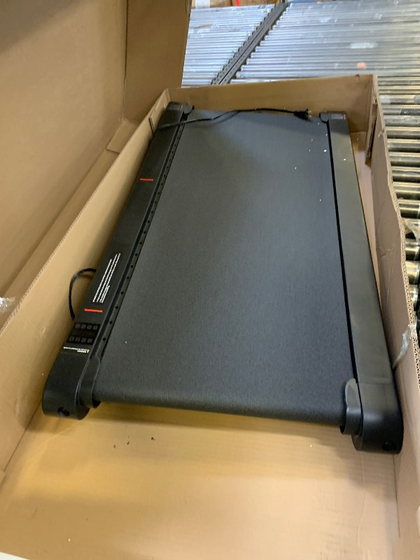 Photo 1 of TRAILVIBER Walking Pad Treadmill with 12% 9-Level Auto Incline, 450 lbs Capacity RGB LED Screen, Bluetooth Speaker Under Desk Treadmill, Compact Treadmills for Home Hiking, Black
