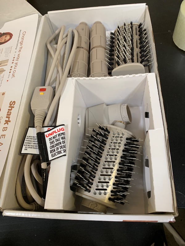 Photo 1 of Shark HD430REF (Refurbished) FlexStyle Air Styling & Drying System, Powerful Hair Dryer Brush & Multi-Styler with Auto-Wrap Curlers, Paddle Brush, Oval Brush, Concentrator Attachment, Stone (Renewed)