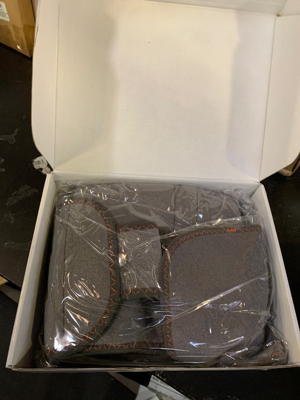 Photo 1 of Lower Back Massager with Heat, Heating Pad for Back, Stomach Heating Pad, Waist Belt Wrap with Heat Vibration 3 Levels Adjustable, Touchscreen Control, Adjustable Size, Gifts for Dad Mom (Grey)