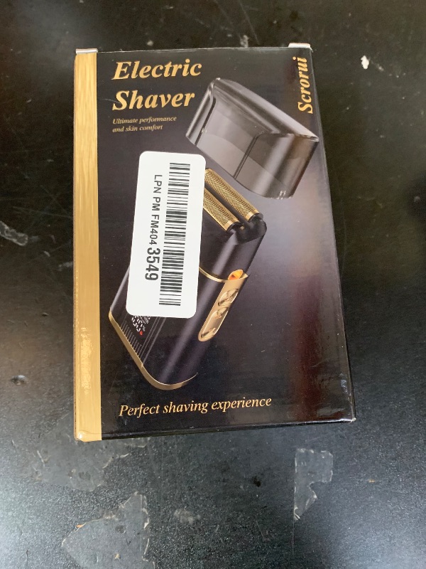 Photo 1 of Foil Shavers for Men, Scrorui High Speed Double Floating Blades Electric Razor, IPX6 Waterproof Dry/Wet, 2 Adjustable Speed Electric Shaver
