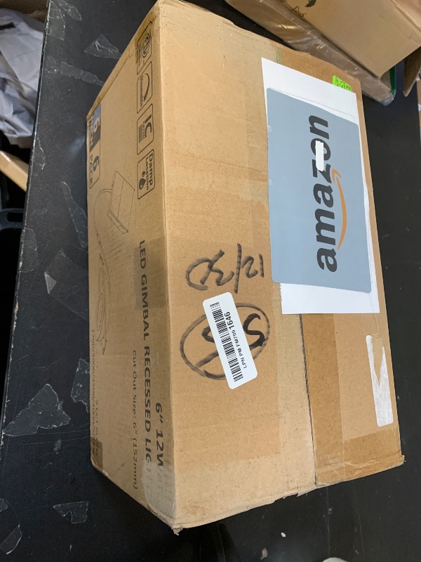 Photo 1 of POPANU 6-Inch Gimbal Recessed Light - 12W 90° Tilt & 360° Rotation, 5CCT (2700K-5000K), IC Rated LED Eyeball Recessed Lighting, for Sloped Ceilings, Soffit Light, Hallyway?Kitchens, White 6 Pack