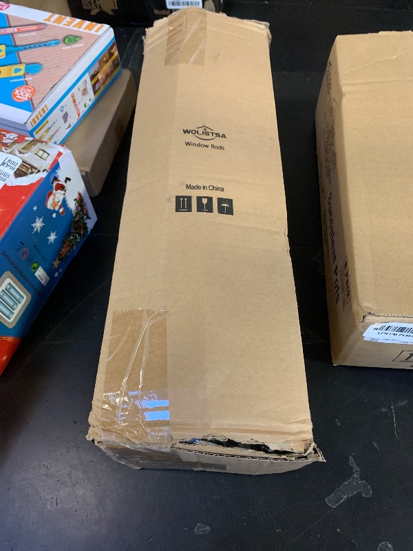 Photo 1 of Double Curtain Rod, 1 Inch Black Extra Long Dual Curtain Rods 72 to 144 Inch with Aluminium Modern End Cap Finial, Adjustable Heavy Duty Window Treatment Rods, Telescopic Metal Double Drapery Pole Set