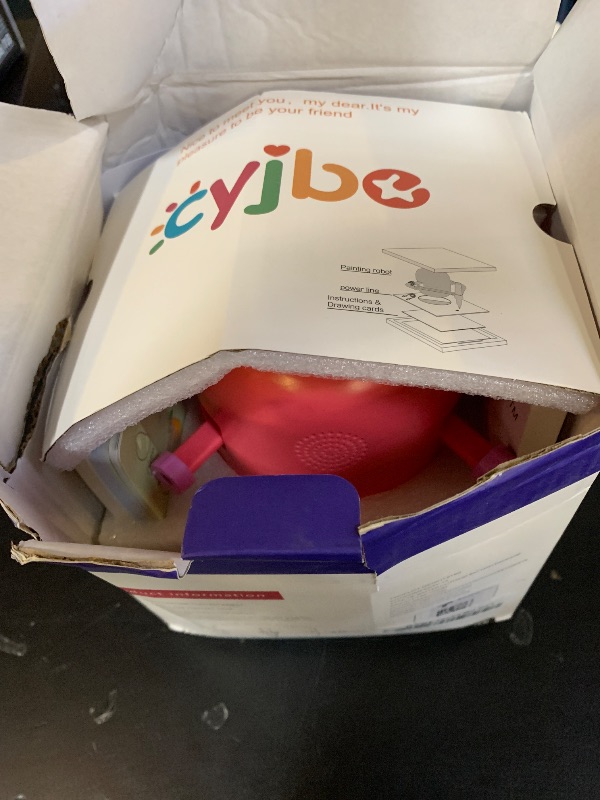 Photo 1 of CYJBE Interactive Educational Drawing Robot for Kids - Montessori Learning Toy with 150 Word Cards, Voice Interaction, Ages 5+ (Pink)