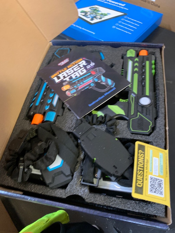 Photo 1 of Squad Hero Rechargeable Laser Tag 360° Sensors + LCDs - Set of 4 - Easter Gift Ideas for Kids Teens and Adults Boys & Girls Family Fun - Cool Teenage Lazer Group Activity, Teen Gifts Ages 8+ Year Old