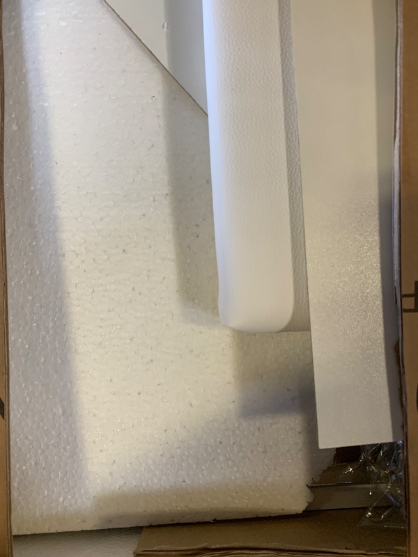 Photo 1 of COMHOMA Makeup Vanity Desk with Mirror and Lights, Vanity Table and Chair Set with 5 Drawers and Charging Station, Bedroom Dresser LED Mirror Stepless Dimmable & 3 Color Modes Adjustable, Pearl White