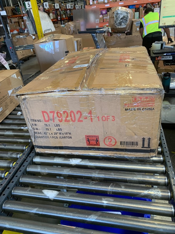 Photo 1 of **BOX 1 OF 3 ONLY** INCOMPLETE** Trygoal Sectional Sleeper Sofa with Pull Out Bed, L Shape Convertible Linen Couch with Storage Chaise, 2 in 1 Pull Out Sofa Bed with 2 Seats, for Living Room, Apartment, Beige