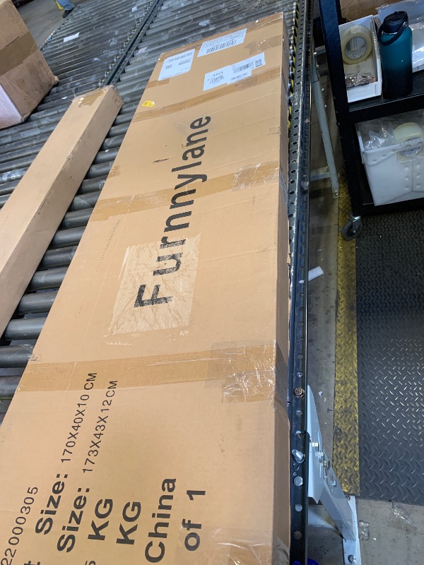 Photo 1 of Furnnylane 5 Panel Bamboo Room Divider and Folding Panel Screen,Bamboo Panel Divider for Room Separation,Brown,67" H x 76.75" W