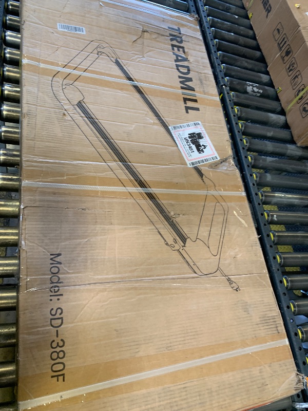 Photo 1 of **DAMAGED** Foldable Treadmill with 10% Incline, Upgrade 3.5HP Low Noise Walking Pad Treadmill with Handle Bar, Trisomy 4 in 1 Portable Under Desk Treadmills for Home/Office, 350Lbs Capacity, APP & Remote Control