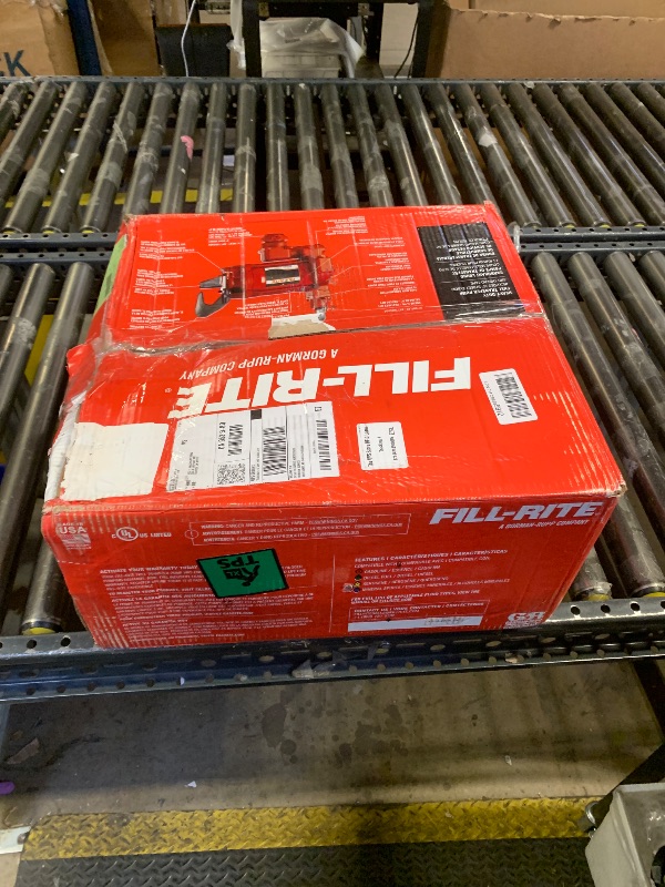 Photo 1 of Fill-Rite FR700V 115V 20 GPM Fuel Transfer Pump with Discharge Hose & Manual Nozzle | For Gasoline, Diesel, Kerosene, Ethanol Blends, Methanol Blends & Biodiesel up to B20