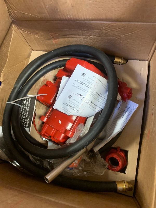 Photo 1 of Fill-Rite FR700V 115V 20 GPM Fuel Transfer Pump with Discharge Hose & Manual Nozzle | For Gasoline, Diesel, Kerosene, Ethanol Blends, Methanol Blends & Biodiesel up to B20