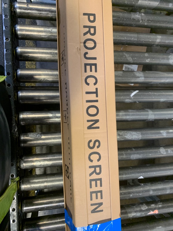 Photo 1 of 100" Matte White Motorized Projector Screen for UST Long/Standerd Throw Projector,178°Viewing Angle Movie Screen with Remote Control for Home Theater Presentation Education Wall/Ceiling Mount(16:9)