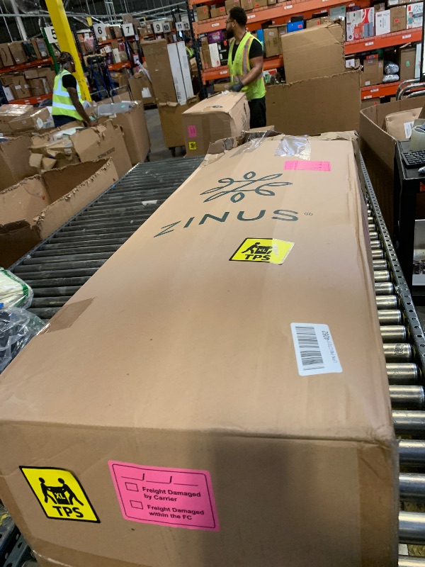 Photo 1 of Zinus Lumbar+ Premium 14 Inch Memory Foam Mattress, Lumbar Support, Targeted Pressure Relief, Cooling Gel and Green Tea, Cool-to-The-Touch Cover, Medium Firm Feel, CertiPUR US Certified, King