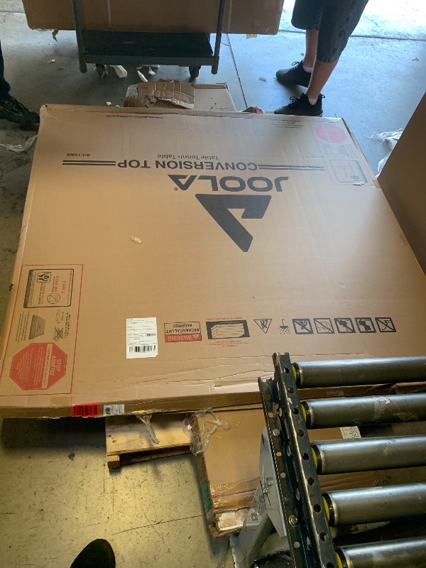 Photo 1 of  --FACTORY SEALED-- JOOLA Table Tennis Conversion Top with Net Set - Full Sized MDF Ping Pong Table Top for Pool Table - Quick Assembly with Foam Backing to Protect Billiard Table --FACTORY SEALED--