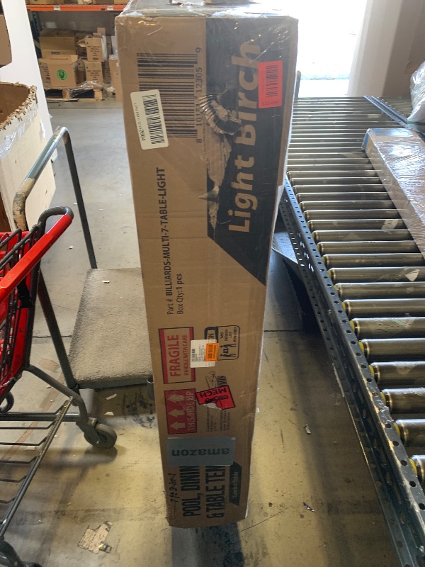 Photo 1 of --FACTORY SEALED--GoSports 7 ft 3 in 1 Pool, Dining, & Table Tennis Combo Table - Convertible Top Game Table with Billiards and Table Tennis Accessories --FACTORY SEALED--