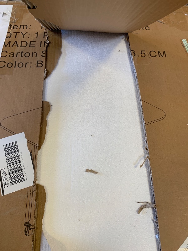 Photo 1 of Rukulin Multifunction Table Drop Leaf Dining Table - 47" Wooden Foldable Kitchen Table with 6 Wheels (Black)