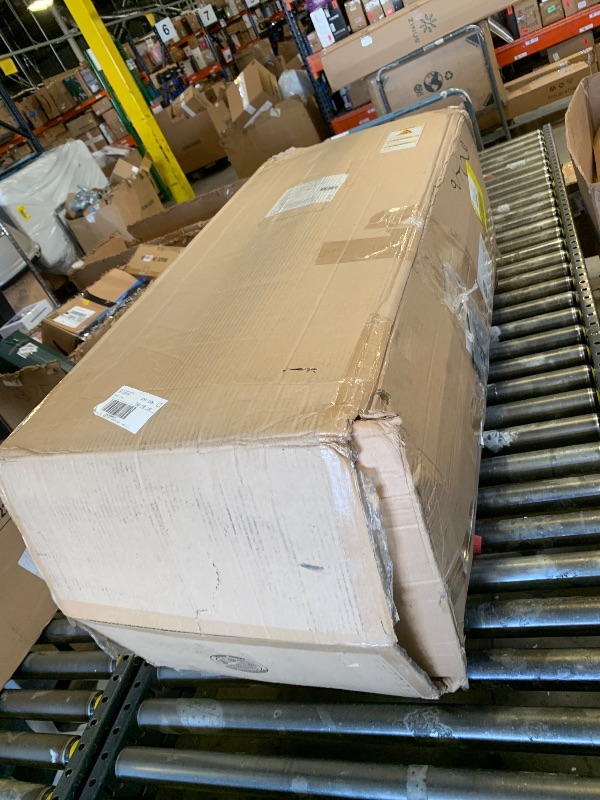 Photo 1 of Amazon Basics Medium Firm Memory Foam Mattress, Breathable, 12 Inch, Queen, White/Grey