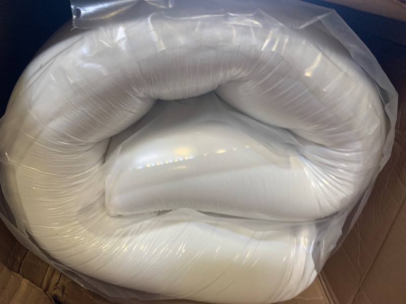 Photo 1 of Amazon Basics Medium Firm Memory Foam Mattress, Breathable, 12 Inch, Queen, White/Grey