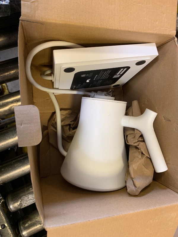 Photo 1 of Fellow Stagg EKG Pro Electric Gooseneck Kettle - Pour-Over Coffee and Tea, Quick Heating, Precise Temperature Control, Scheduling, Built-in Brew Timer, Matte White, 0.9 Liter