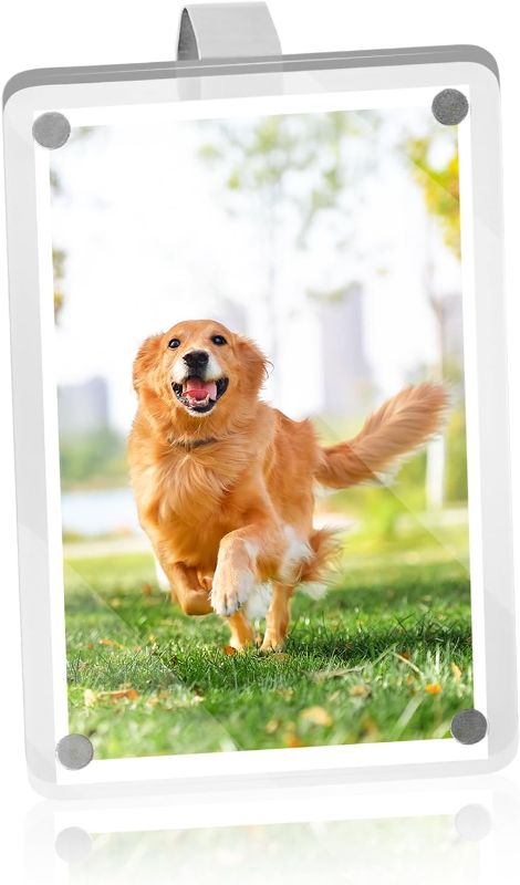 Photo 1 of 1Pack Acrylic Car Picture Frame,Powerful Magnetic Car Picture Holder with Visor Clips for Cars,Personalized Car Visor Picture Frame for Horizontal and Vertical Display of Photographs(3.54x2.35in/1PC)